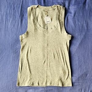 Free People U Neck Tank Heather Grey Size M